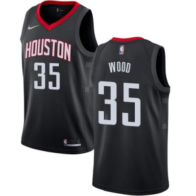 Nike Houston Rockets #35 Christian Wood Black Youth NBA Swingman Statement Edition Jersey